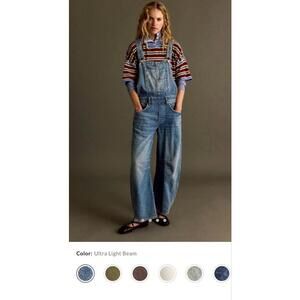 Free People Good Luck Barrel overalls